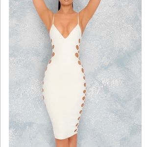 Tight white dress